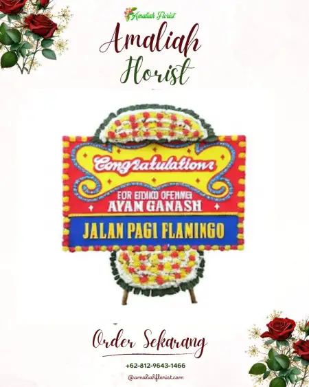 Sewa Papan Bunga Bendelan